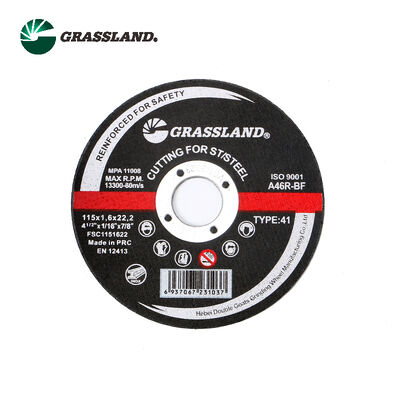 GRASSLAND 4.5 "不酸化鋼の汚染物質のない切削用イノックス切断ディスク 115 × 1.6