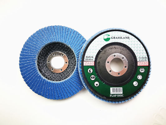 125mm 40は80の屑を曲げる粉砕機の磨くジルコニアの折り返しディスクをきしらせる