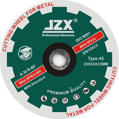 研摩の刃を切るT42 230x3x22.23mm/9x1/8x7/8の」金属
