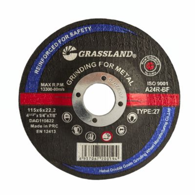 GRASSLAND メタル研削ディスク 115mm X 6mm X 22.2mm 精密振動フリー切断用