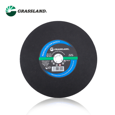 Grassland 14インチ ステンレス鋼切断ディスク 単結晶溶融アルミナ研磨材 Rグレード硬度 355x4.0x25.4mm 直径