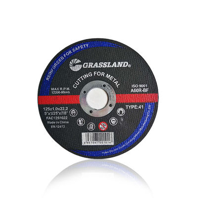 GRASSLAND メタル研削ディスク 125mm X 1mm X 22.2mm 精密振動フリー切断用