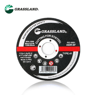 115X1X22.2、薄型設計 GRASSLAND 115mm 切断砥石、鋼およびステンレス鋼 INOX の高速かつクリーンな切断用