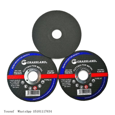 60#は125 x 3 x 22.23mmの金属の粉砕ディスク タイプ42牧草地をきしらせる