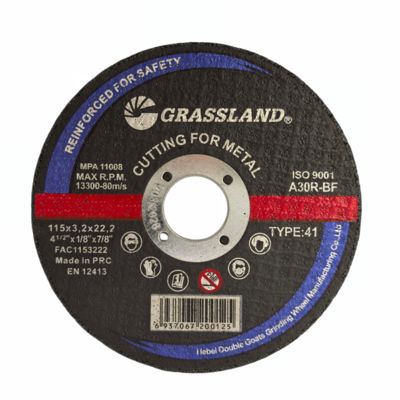 スタッドレスタイヤ用のグラスランド樹脂磨金金属切断ディスク 115 X 3.2 X 22.2 角磨機
